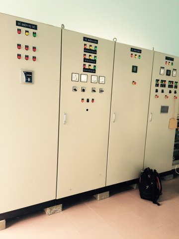 Control cabinet treated water pumping station